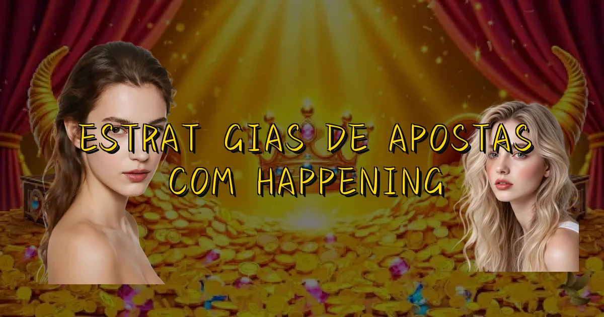 Estratégias De Apostas Com Happening Oficial