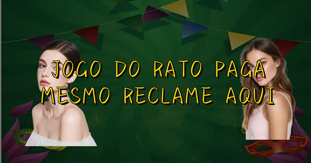 Jogo Do Rato Paga Mesmo Reclame Aqui Oficial